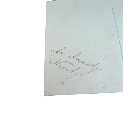 RPPC Cute Dutch Girl with Flowers Colorized Small Art 1924 Torn Stamp 98 Years - Picture 7 of 9